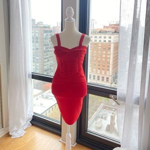 Red Bodycon Bandage Dress